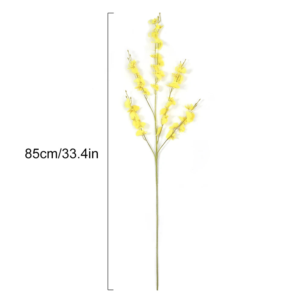 Yellow Artificial Cherry Blossom Bouquet – Wedding & Home Decor Artificial Flower Bouquet Babs