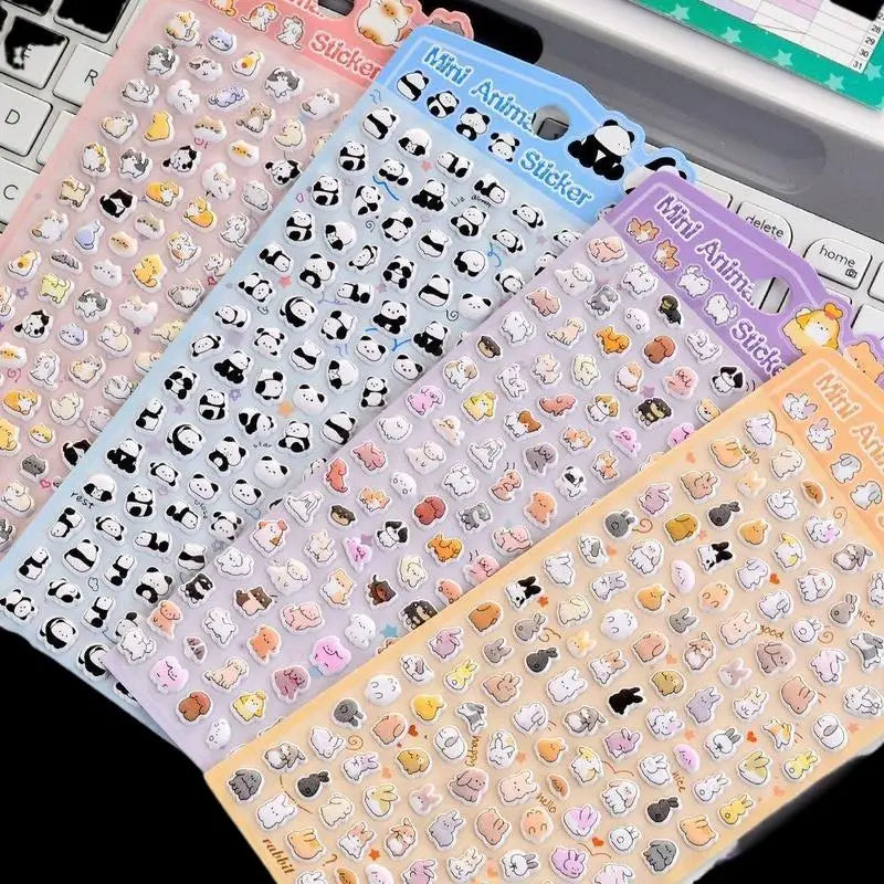 Kawaii Cat & Panda 3D Foam Stickers – DIY Scrapbook Decals Decorative Craft Stickers Babs
