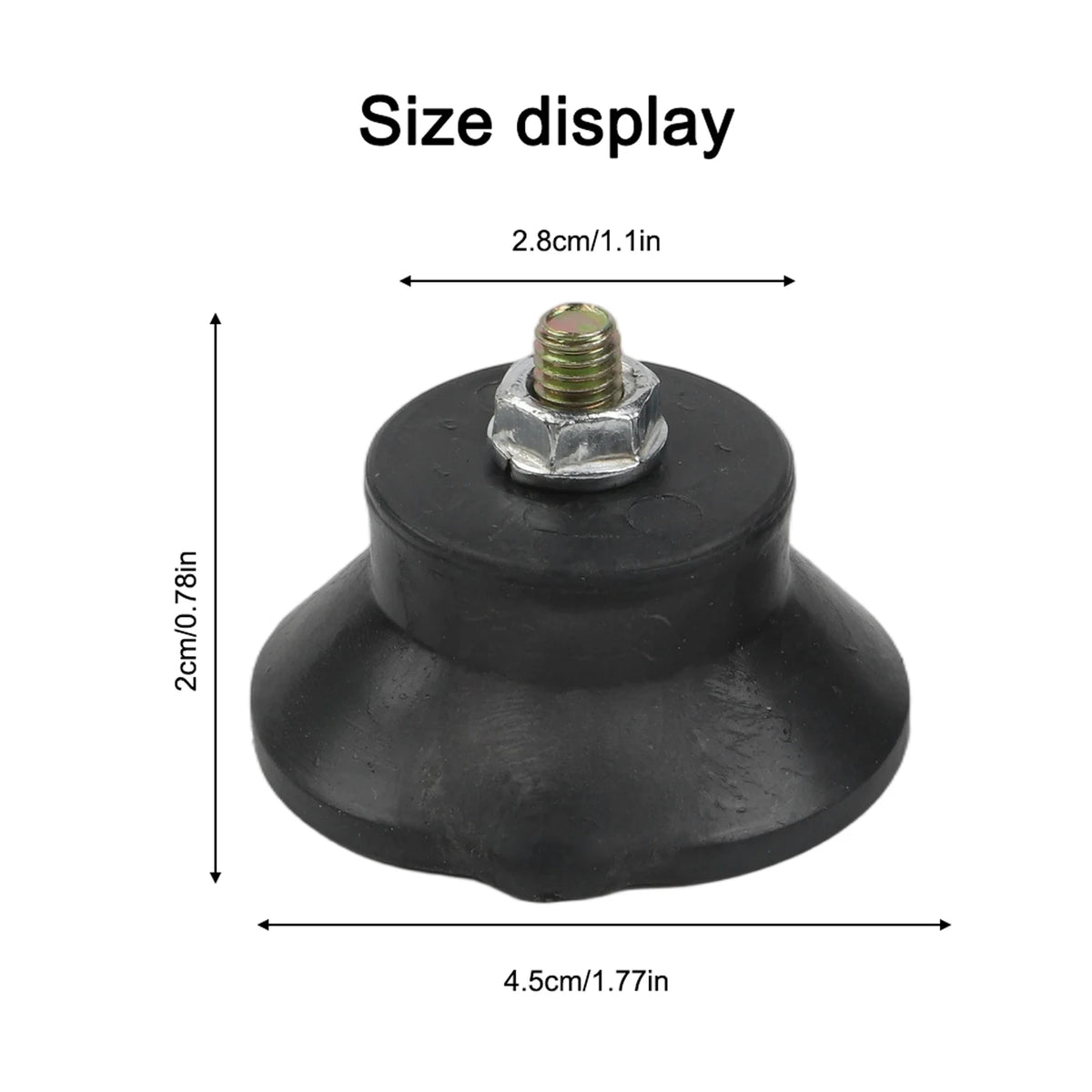 4pcs Rubber Air Compressor Foot Pads – Anti-Vibration Mounts Compressor Foot Pads Babs