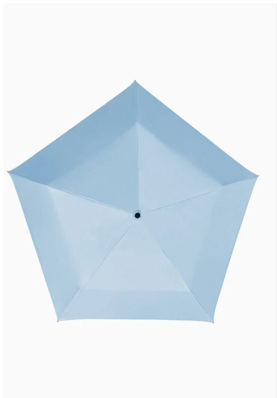 Ultra Light 3-Fold UV Umbrella UPF 50+ – Sun & Rain Protection Folding UV Umbrella Babs metal-fiber composite 5K blue