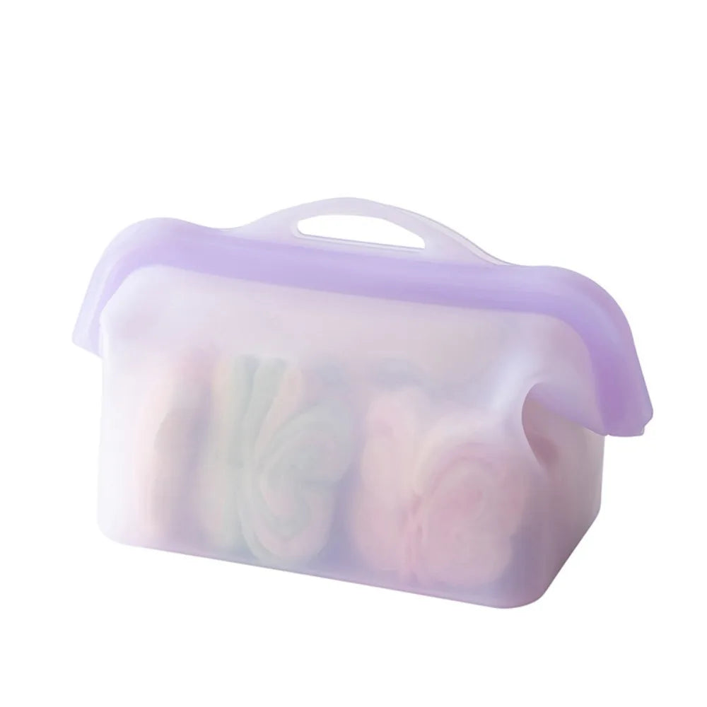 Leak-Proof Silicone Food Storage Bags – Reusable & BPA-Free Silicone Food Storage Bag Babs Purple