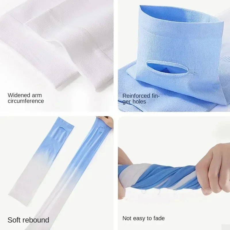 UV Cooling Arm Sleeves with Thumb Hole – Sun Protection Outdoors UV Arm Sleeves Babs