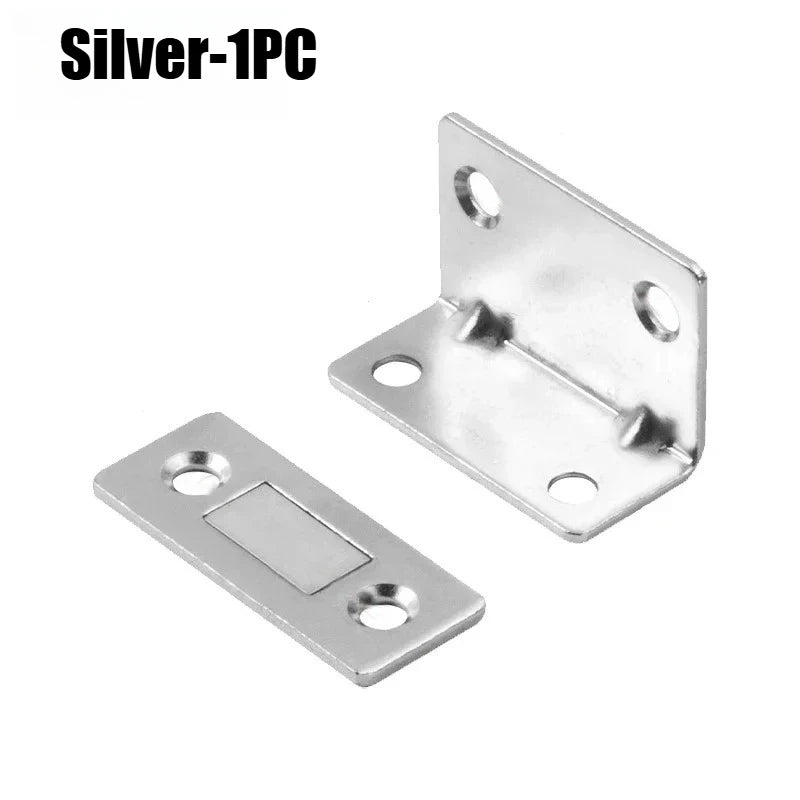 Magnetic Cabinet Door Closer – Self-Adhesive Catch Latch Magnetic Cabinet Latch Babs Silver-1PC