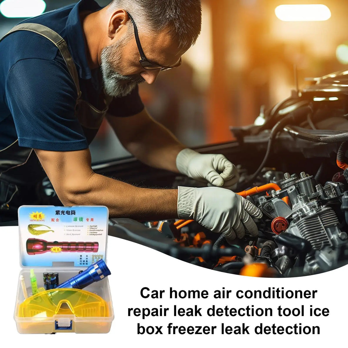 UV AC Leak Detection Kit – Car & Refrigerator Tester AC Leak Detection Kit Babs