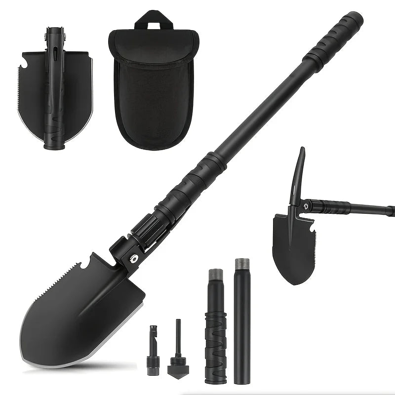 Tactical Folding Shovel with Saw & Pickaxe | Camping Tool Tactical Folding Shovel Babs