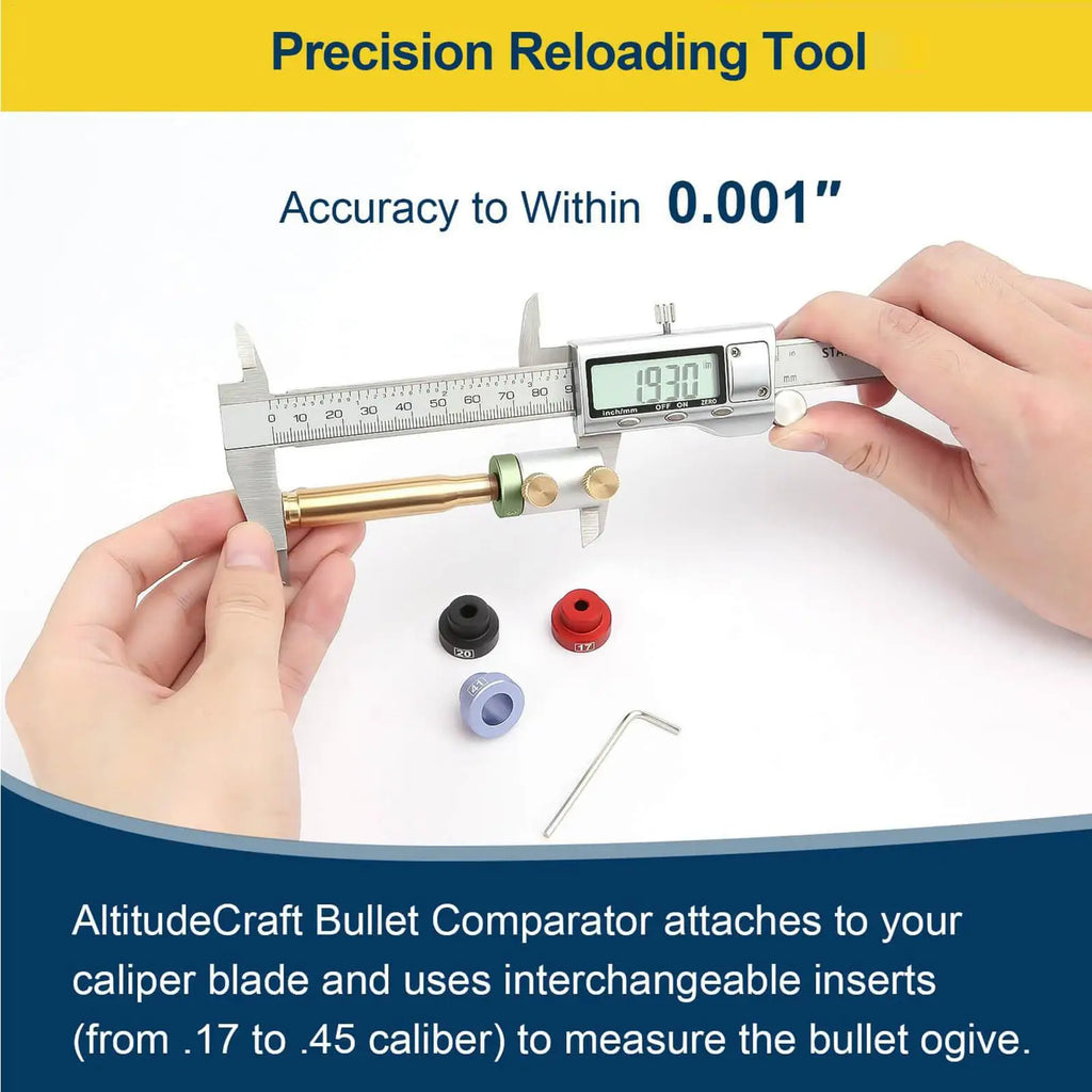 Bullet & Headspace Gauge Comparator Kit | Reloading Tool Comparator Gauge Kit Babs