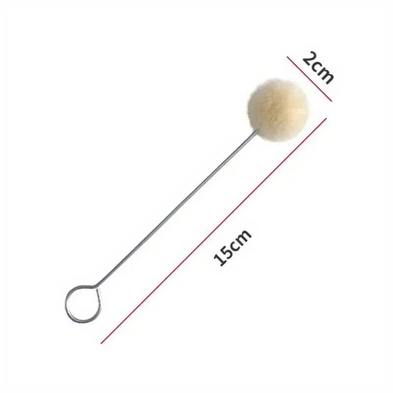 100Pcs Wool Daubers Ball Brush – DIY Leather Dye Applicator Leather Craft Daubers Babs