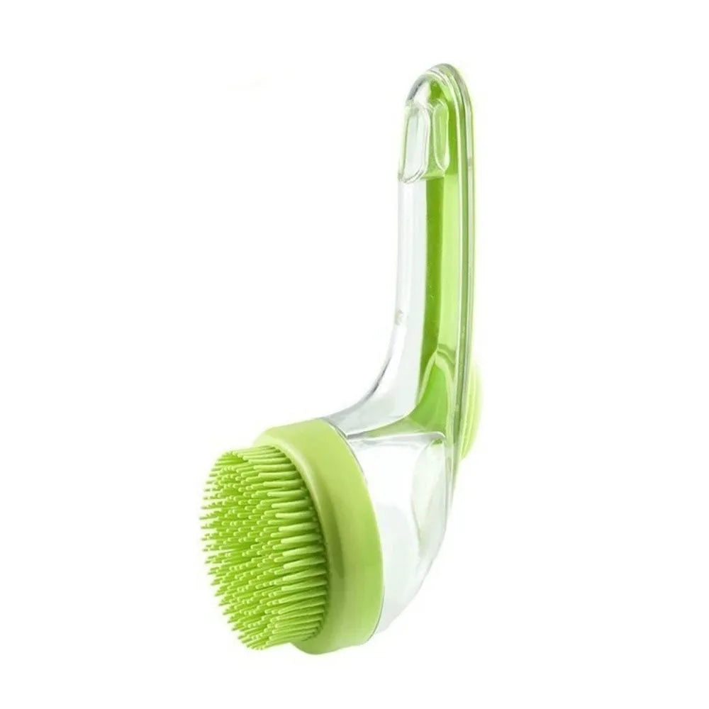 2-in-1 Pet Bath Brush | Silicone Dog Wash & Hair Removal Comb Pet Grooming Brush Babs Green