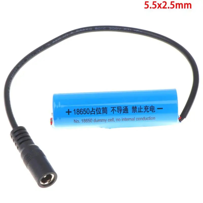 HUXUAN 18650 Dummy Cell Battery Adapter – DC Power Cable Battery Dummy Adapter Babs A7