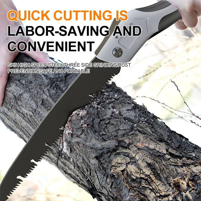 Steel Folding Hand Saw – Portable Pruning Saw for Garden & Camp Folding Pruning Saw Babs 200mm-299mm