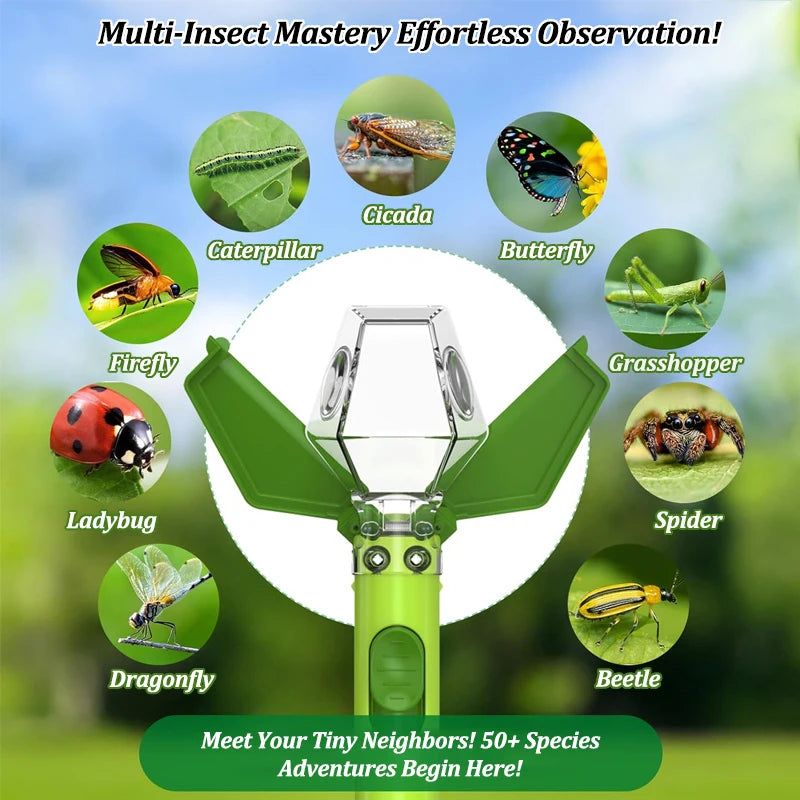 Kids Bug Catcher with 6X Magnifier – Portable Insect Observer Box Kids Bug Catcher Babs