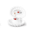 Shell Rotating Music Box – Dancing Girl Jewelry Box with Mirror Decorative Music Box Babs White