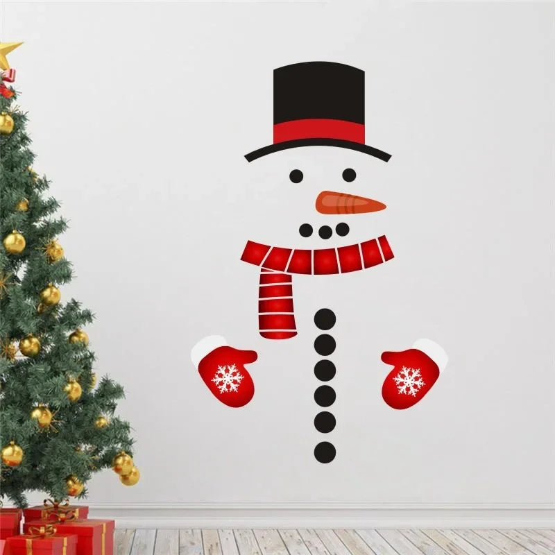 10pcs Snowman Christmas Fridge Magnets – DIY PVC Holiday Set Holiday Fridge Magnets Babs