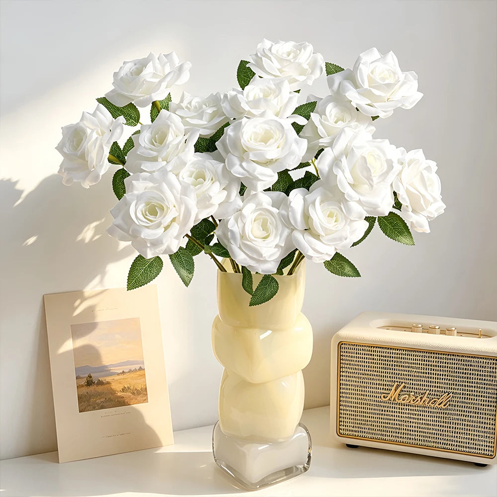 50cm Artificial Silk Rose Bouquet – Wedding & Home Decor Artificial Silk Flowers Babs