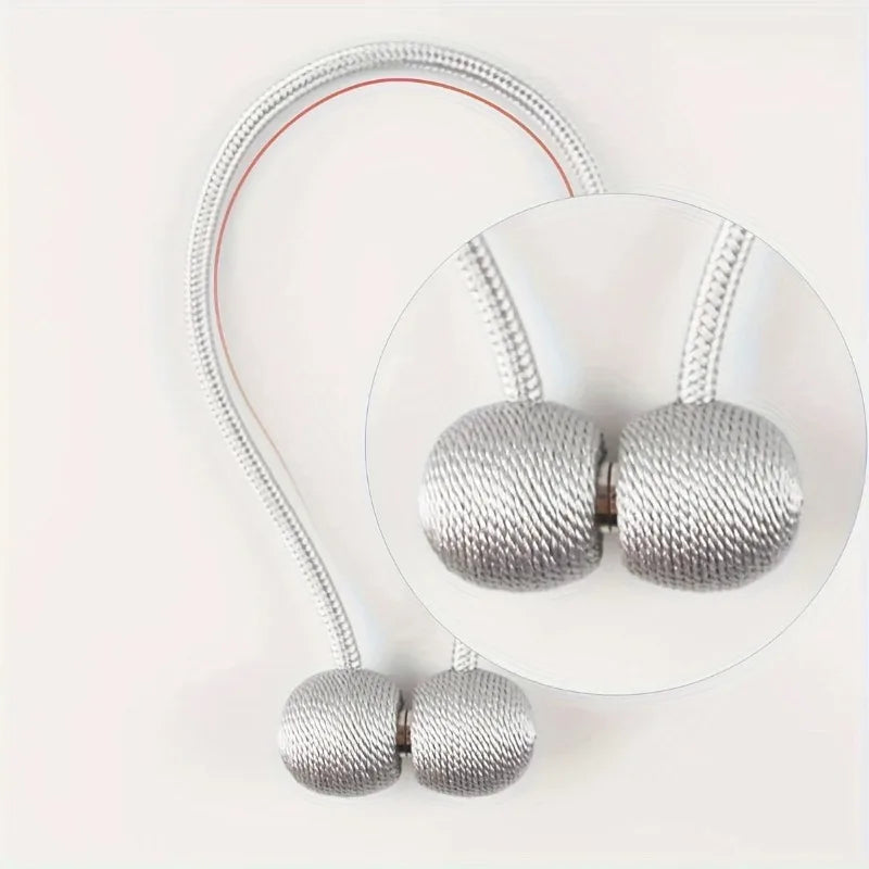 Magnetic Curtain Tiebacks Earphone Design Holdbacks, 2pcs Curtain Tiebacks Babs