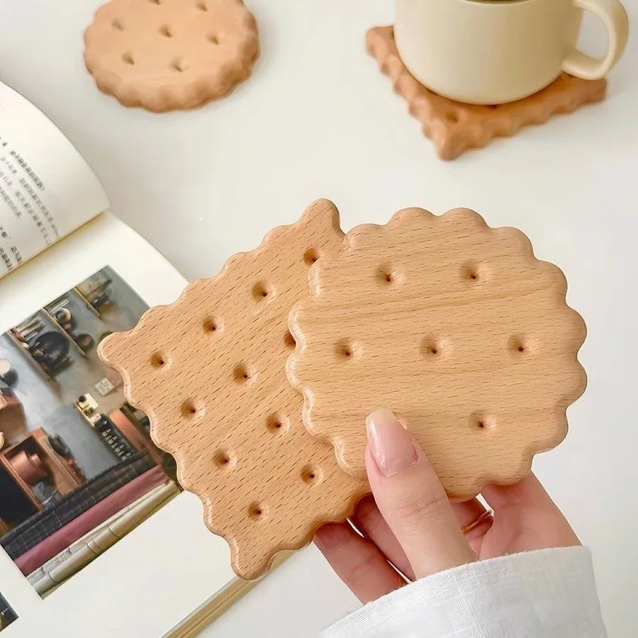 Cute Cookie Biscuit Shape Acrylic Coaster | Fun Gift Idea Novelty Drink Coaster Babs