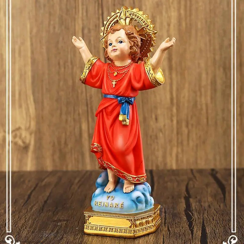 Divino Niño Baby Jesus Resin Statue | Catholic Figurine 20cm Religious Figurine Babs