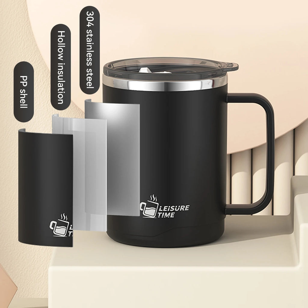 Double Wall Insulated Stainless Steel Travel Coffee Mug & Handle Insulated Travel Mug Babs