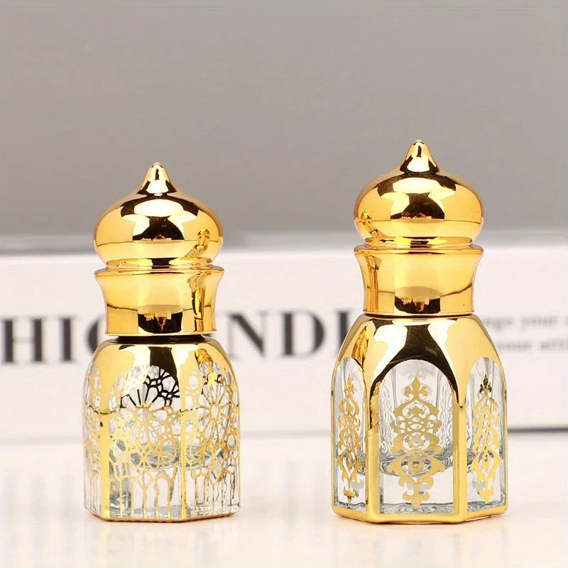 Luxury Gold Glass Roll-On Bottle – 3ml/6ml Refillable Perfume Roll-On Perfume Bottle Babs