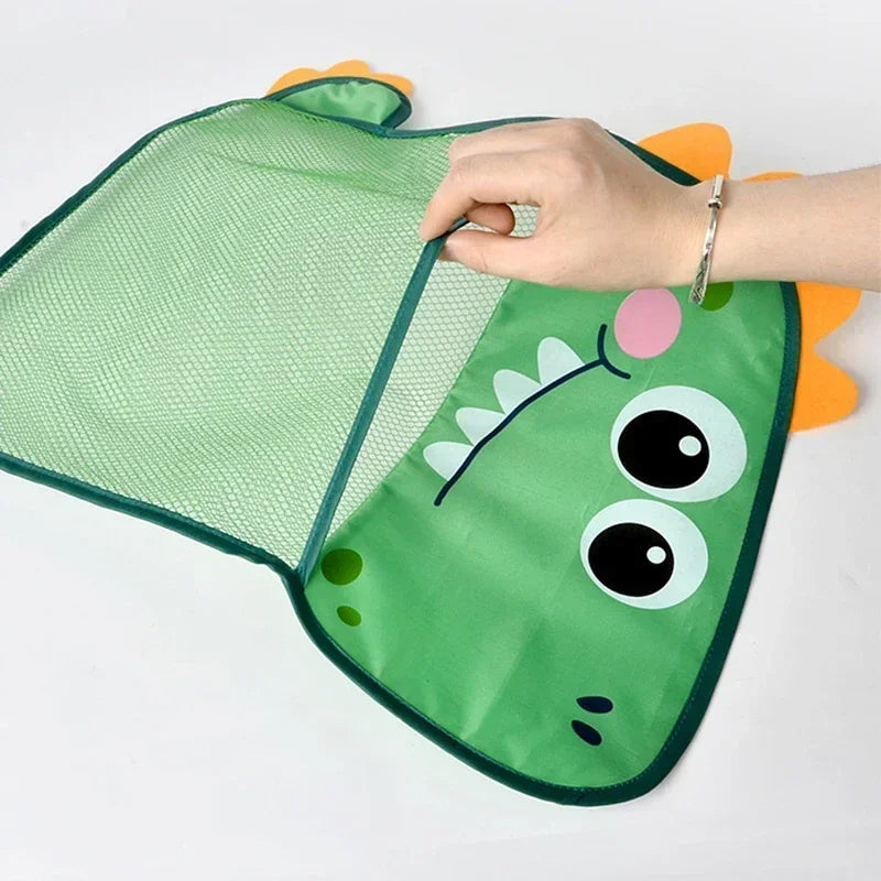 Mesh Bath Toy Organizer – Duck & Dinosaur Hanging Bag Bath Toy Organizer Babs