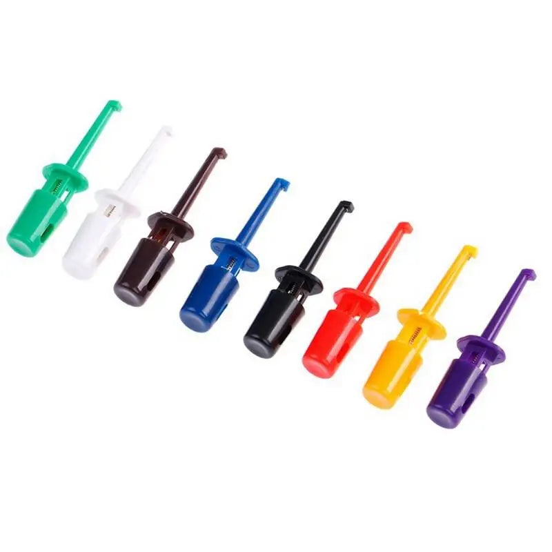12Pcs IC Grabber Test Hook Clip Probe Set – Electronic Testing Test Hook Clip Set Babs