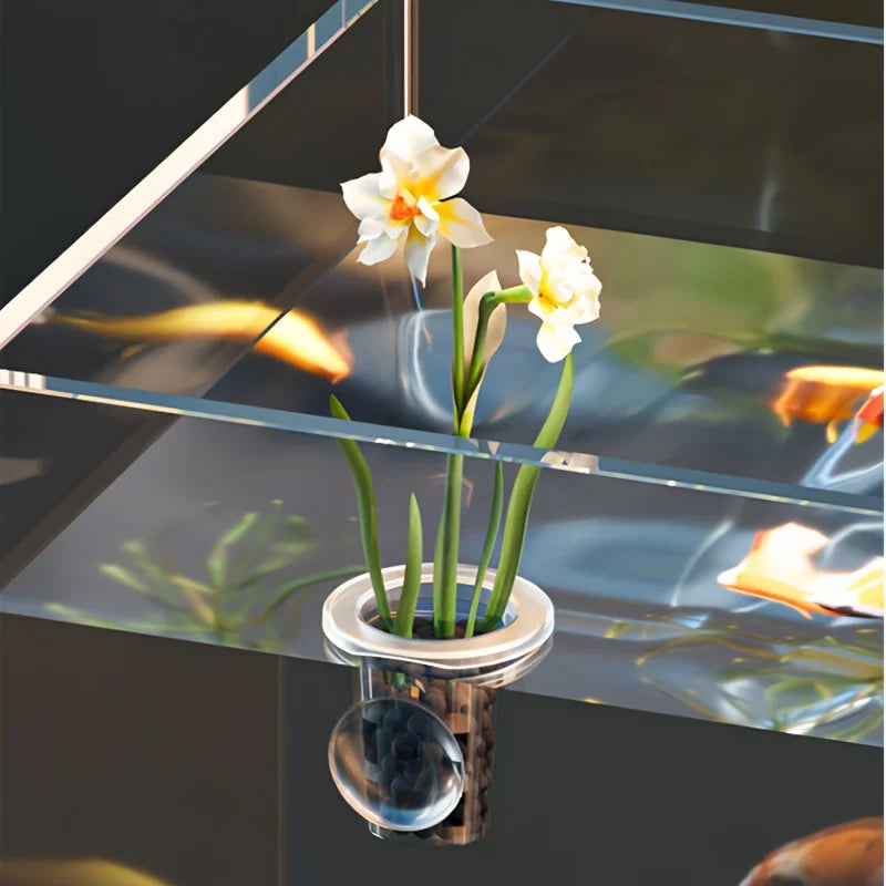 5-Pack Clear Aquarium Planting Cups with Suction Base Aquarium Planting Cups Babs