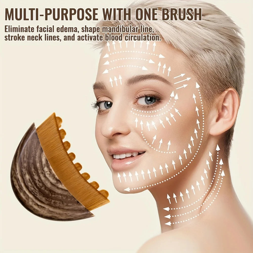 Facial Contour Dry Brush – Jawline & Chin Shaping Tool Facial Contour Brush Babs