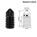 Hardened Steel Nozzle for Bambu Lab A1 – 0.2/0.4/0.6/0.8mm 3D Printer Nozzle Babs A2