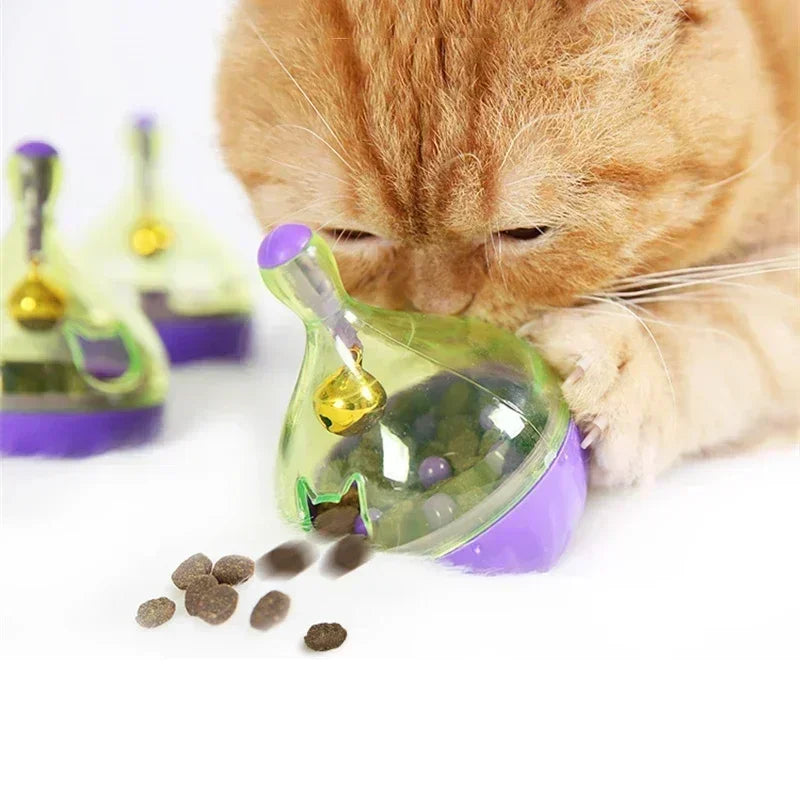 Interactive Cat Treat Ball Tumbler Slow Feeder Toy Cat Treat Feeder Toy Babs