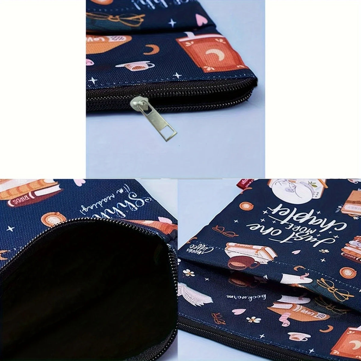"Just Another Chapter" Zippered Paperback Book Cover + Pocket Zippered Book Cover Babs
