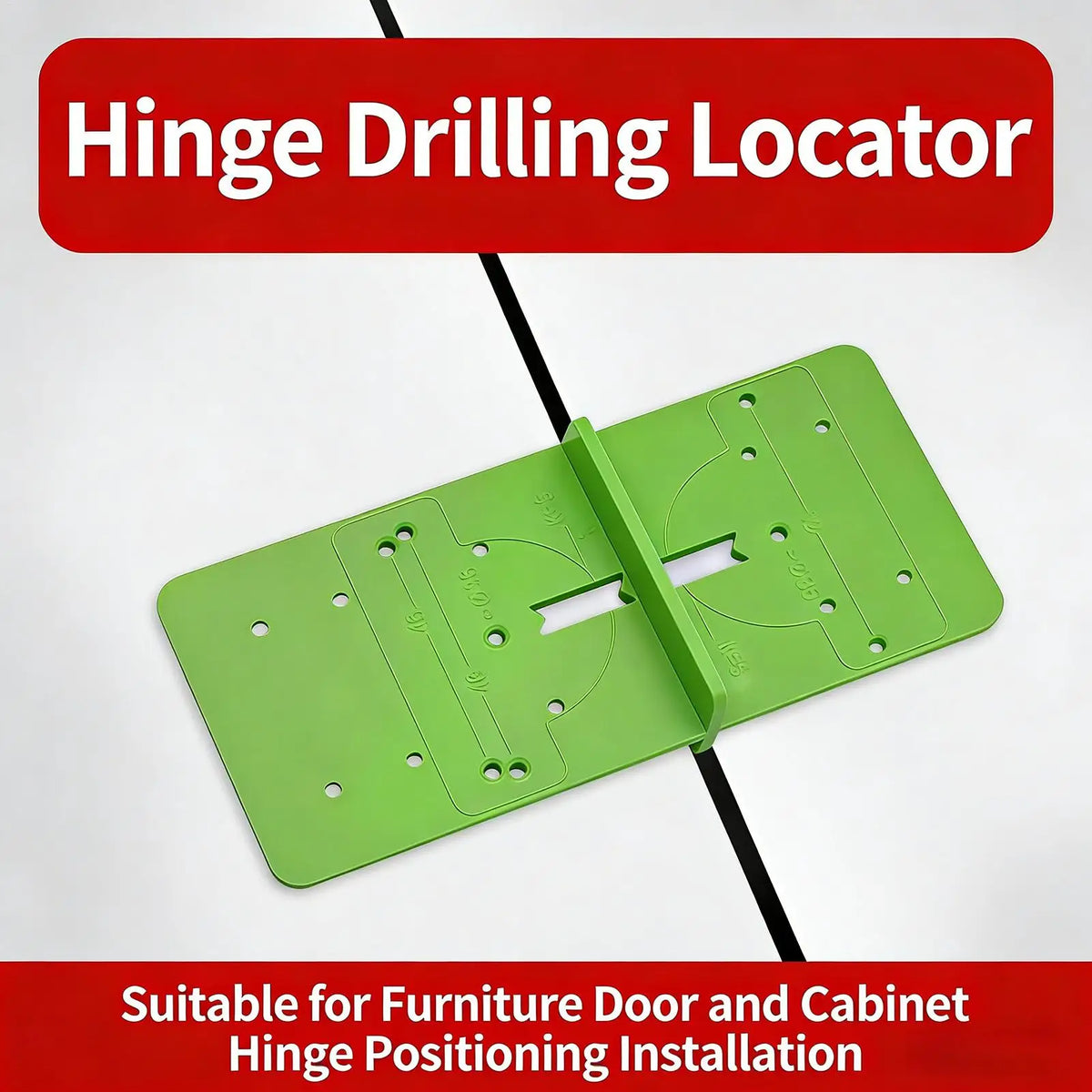 Hinge Hole Drilling Jig – Woodworking Boring Guide Template Woodworking Drill Jig Babs