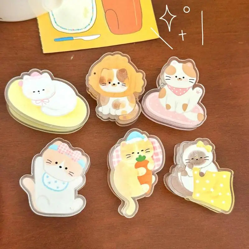 6-Pack Cartoon Dog & Cat Paper Clips | Cute Note Holders Novelty Paper Clips Babs