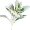 10Pcs Faux Lamb's Ear Greenery Stems – Wedding & DIY Floral Picks Artificial Greenery Stems Babs green