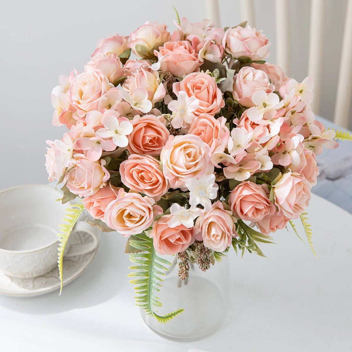 Silk Artificial Rose Bouquet – Wedding & Home Décor Gift Artificial Flower Bouquet Babs