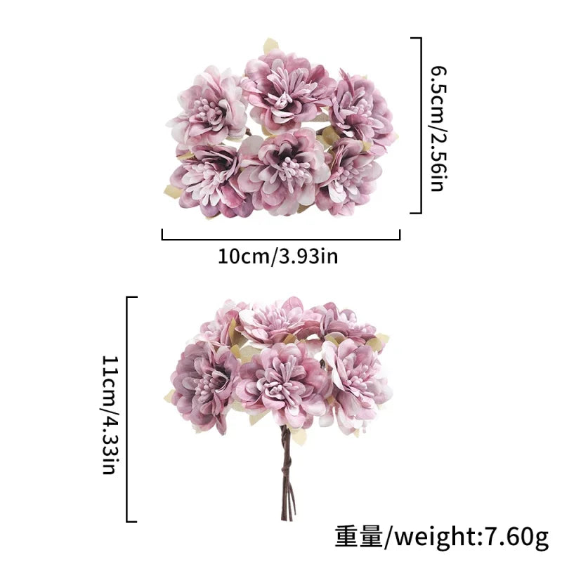 11cm Silk Artificial Daisy Rose Flower – Wedding & Home Decor Artificial Silk Flowers Babs