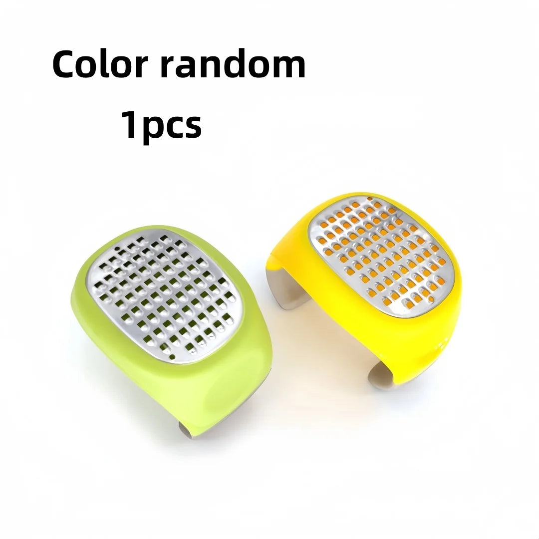Stainless Steel Garlic Press Grater – Ginger, Cheese & Veggies Kitchen Grater Tool Babs Color random