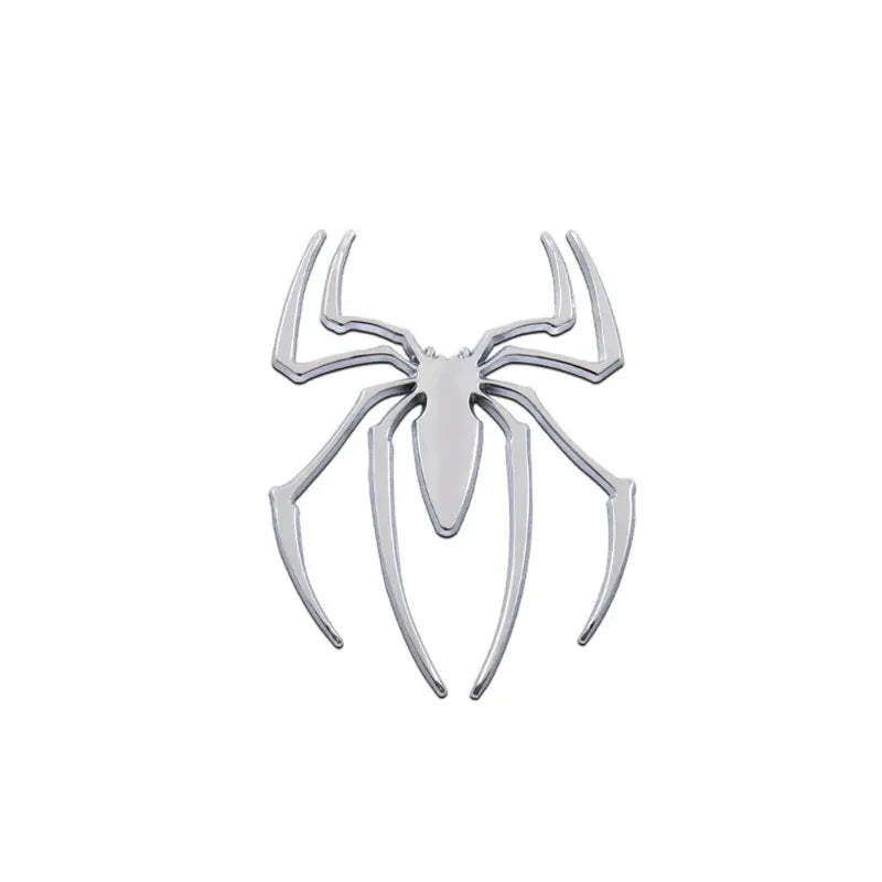 3D Metal Spider Chrome Car Badge Emblem Decal Sticker Car Emblem Decal Babs