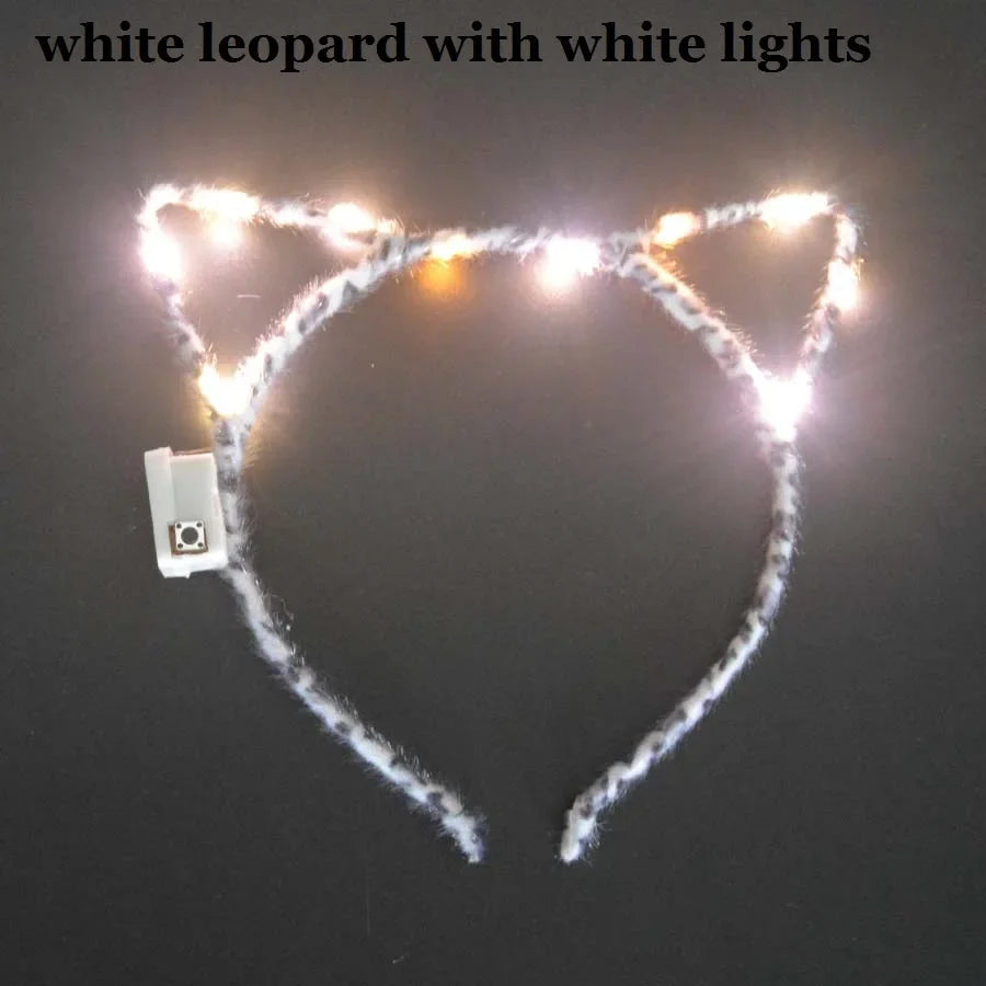 LED Flashing Cat & Fox Ears Headband – Glowing Party Hair Hoop LED Party Headband Babs 23