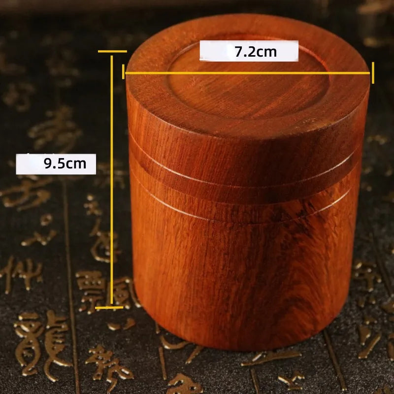 Rosewood Wooden Jar – Multipurpose Tea & Spice Canister Wooden Storage Jar Babs