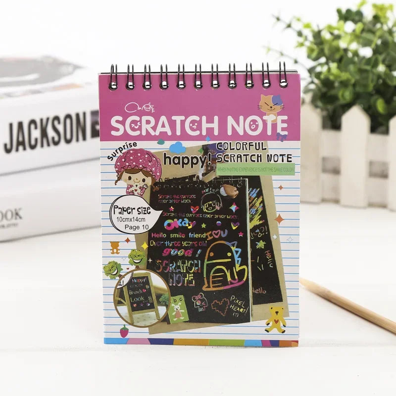 Kids Magic Scratch Art Book – Rainbow Colorful Scratch Paper Set Kids Scratch Art Set Babs small