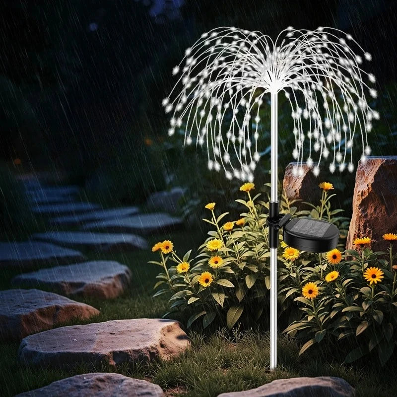 Solar Firework Pathway Lights – Waterproof Outdoor Garden Decor Solar Pathway Lights Babs 60LED 1PCS RGB