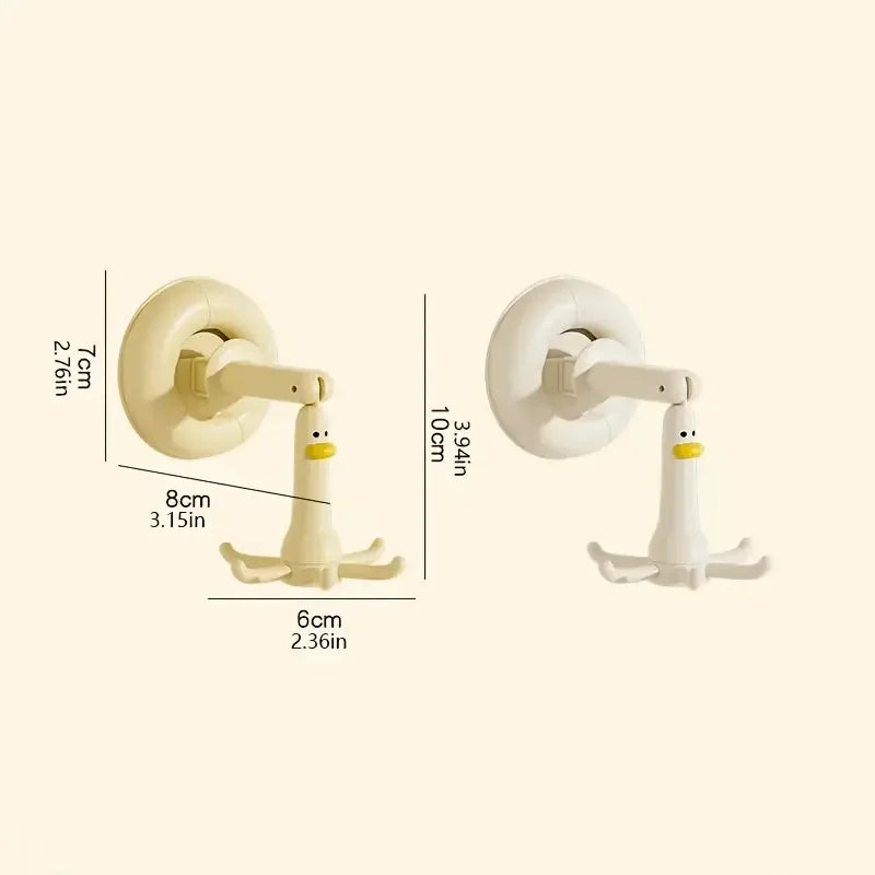 360° Rotating Duck Suction Cup Hook – Home Wall Organizer Suction Cup Hook Babs