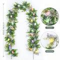 Easter Artificial Garland with Eggs & Spring Eucalyptus – 6 ft Easter Garland Babs A 175CM