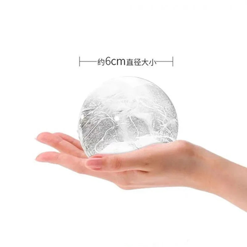 Silicone Ice Ball Maker Mold – Reusable 6cm Sphere for Drinks Ice Ball Mold Babs