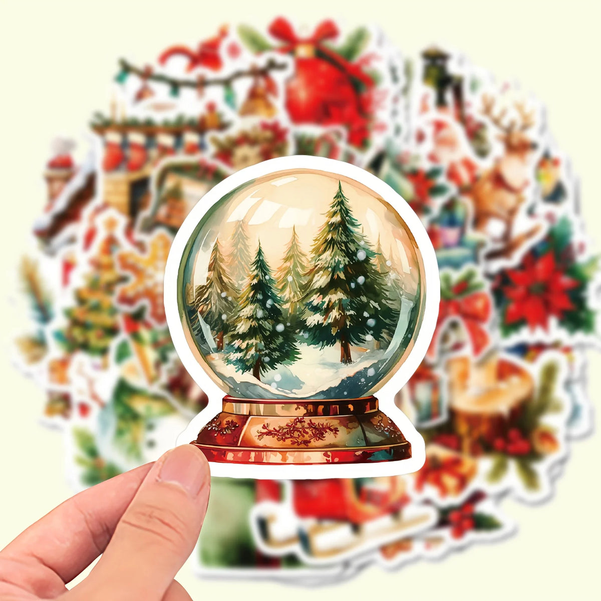 50 Christmas Vinyl Stickers – Laptops, Water Bottles & More Holiday Vinyl Stickers Babs
