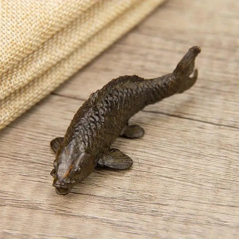 Retro Metal Carp Fish Figurine – Feng Shui Home Decor Ornament Decorative Figurine Babs