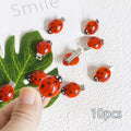 10-Piece Bee & Ladybug Mini Hair Clips – Cute Barrette Set Hair Clip Set Babs 10p