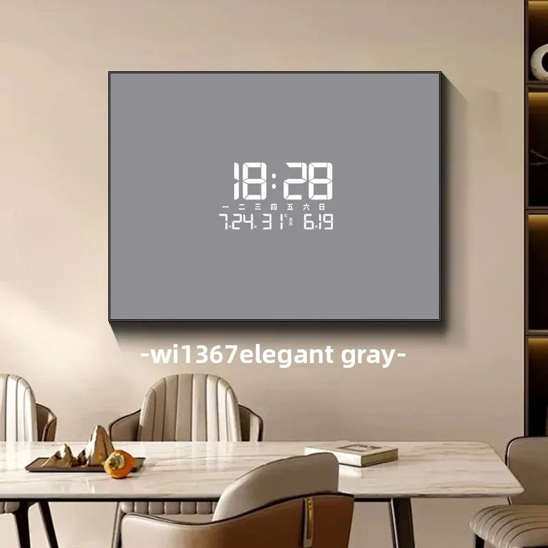 LED Digital Wall Clock Meter Box Cover Decorative Painting Decorative Wall Clock Babs