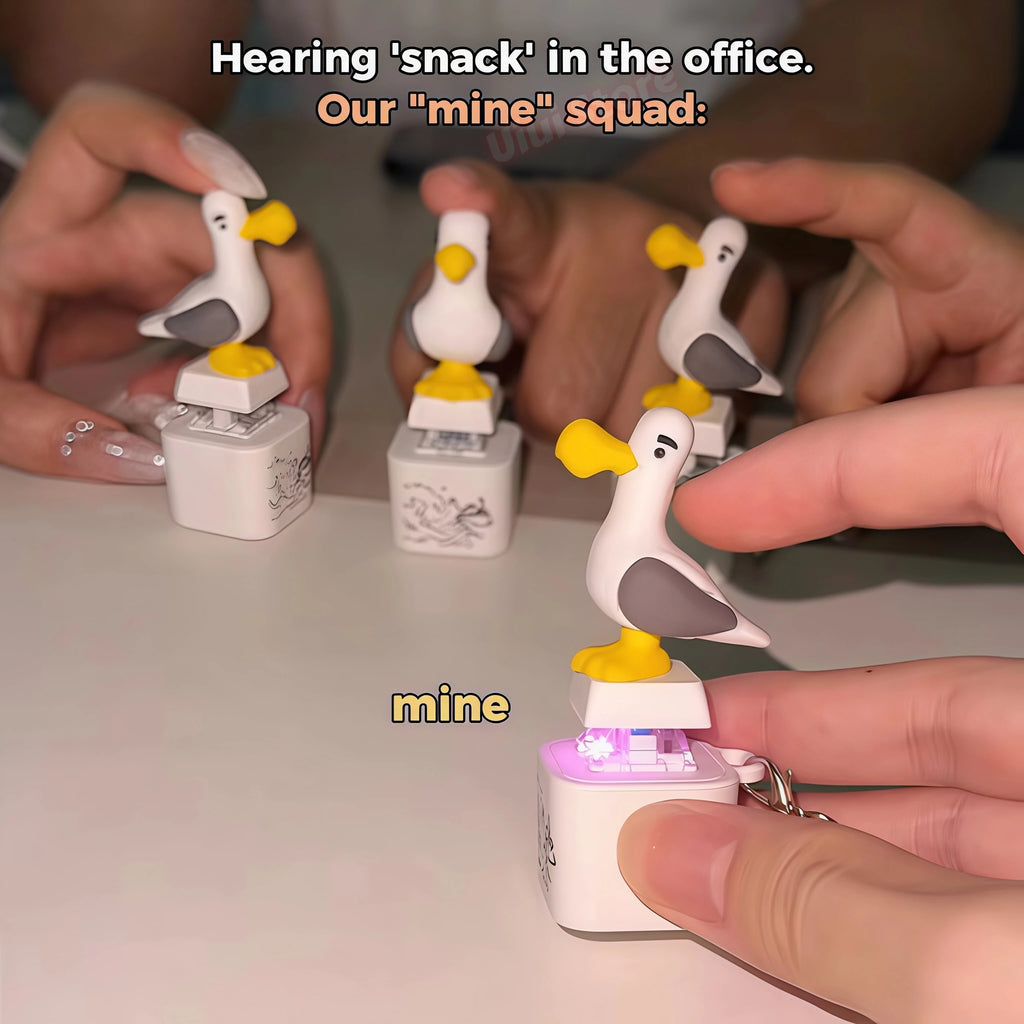 Funny Seagull Sound Keychain – Novelty Press & Squawk Gift Novelty Sound Keychain Babs