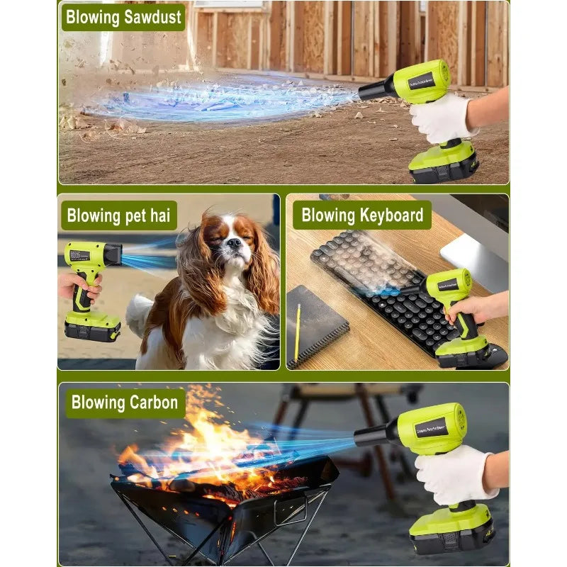 Brushless Turbo Blower Handheld Fan for Ryobi 18V Battery Cordless Turbo Blower Babs
